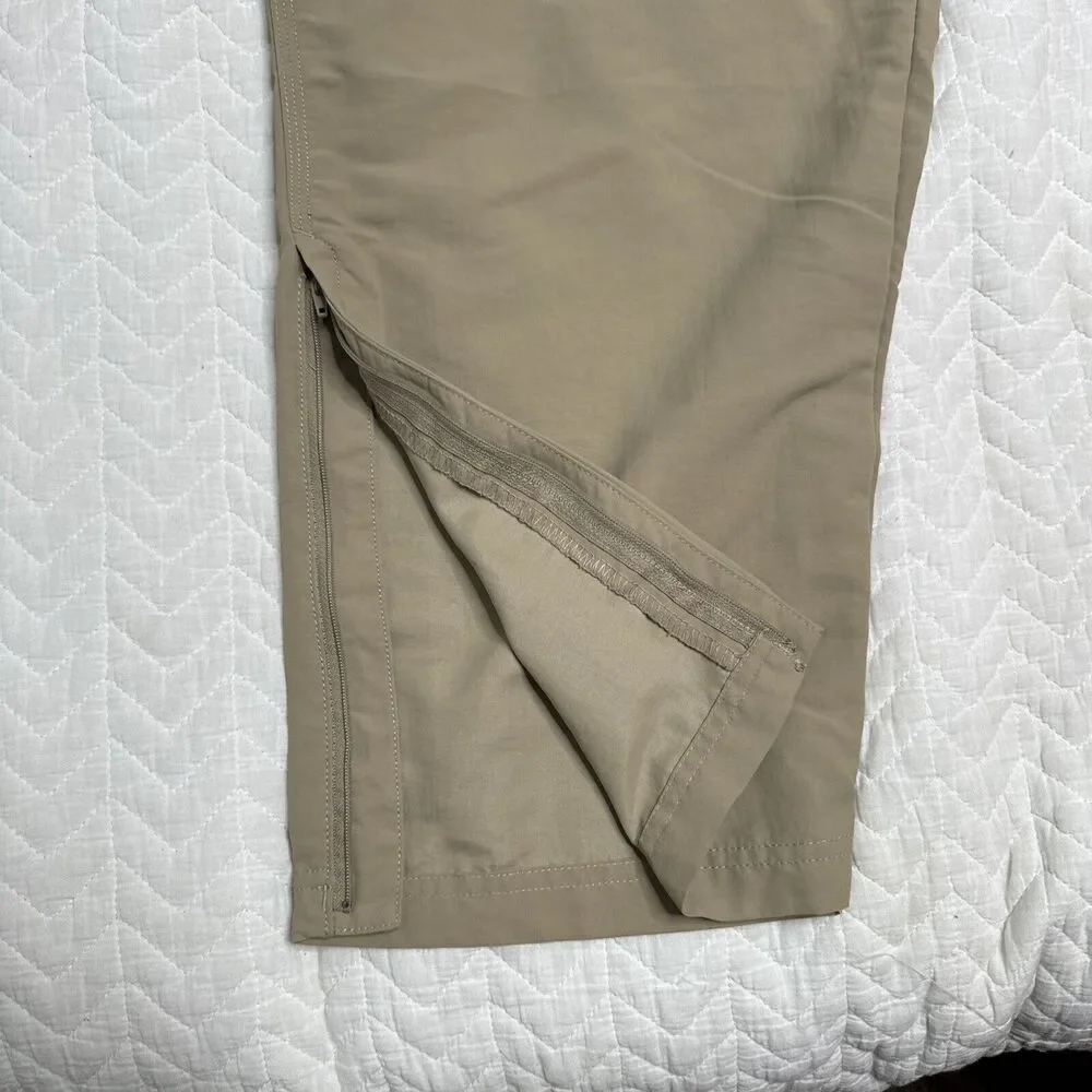 North Face Mens XL Paramount‎ Trail Convertible Pants Hiking Tan Khaki !